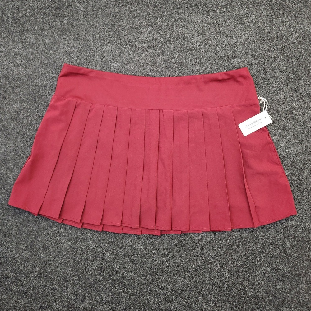 Tommy Bahama Womens XL Red Everyday Active Pleated Skort  Athletic Golf Tennis
